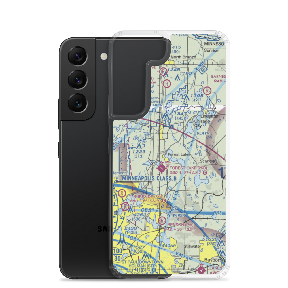 Mattison's Seaplane Base (71MN) VFR Sectional Samsung Case Samsung Galaxy S22 model shown