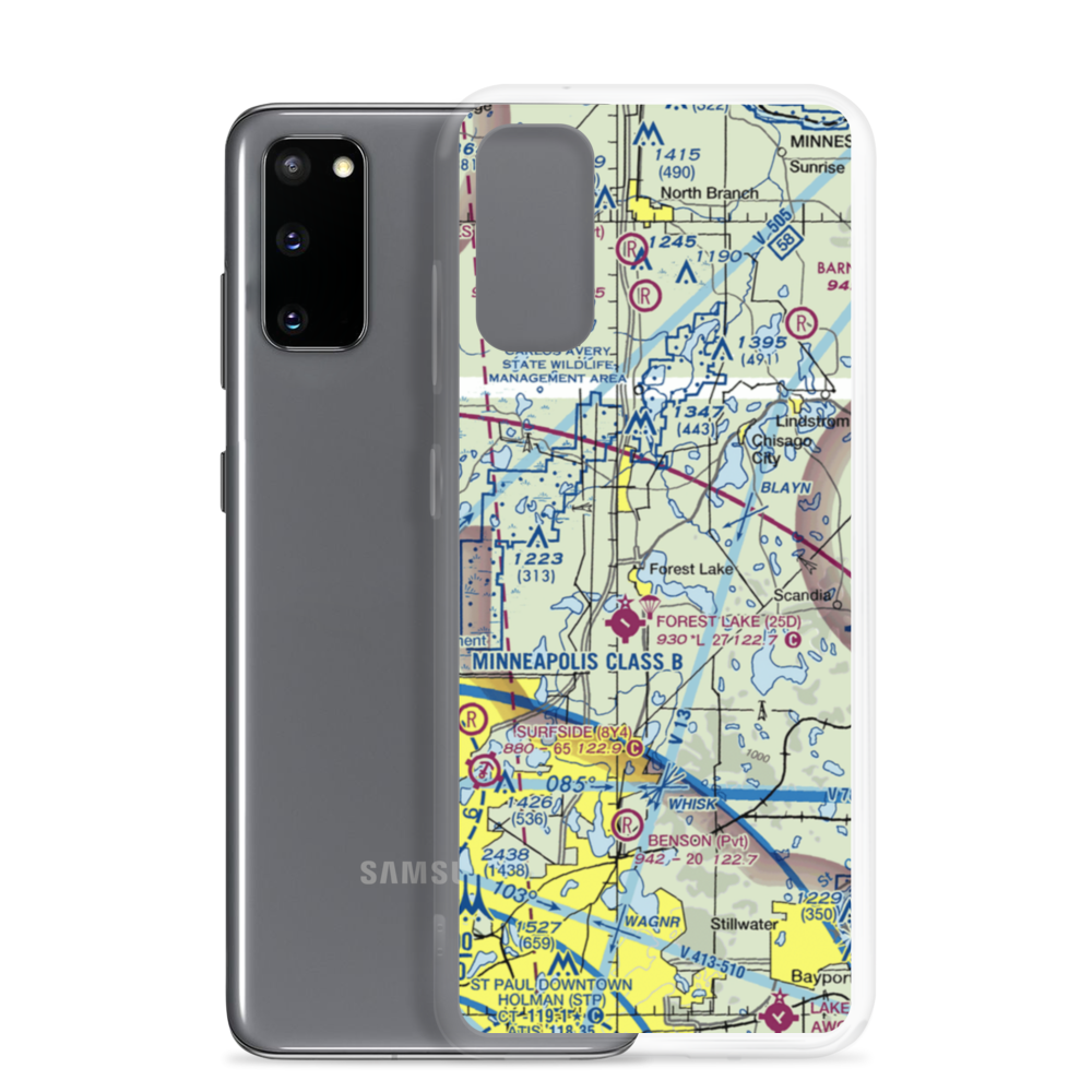 Mattison's Seaplane Base (71MN) VFR Sectional Samsung Case Samsung Galaxy S20 model shown