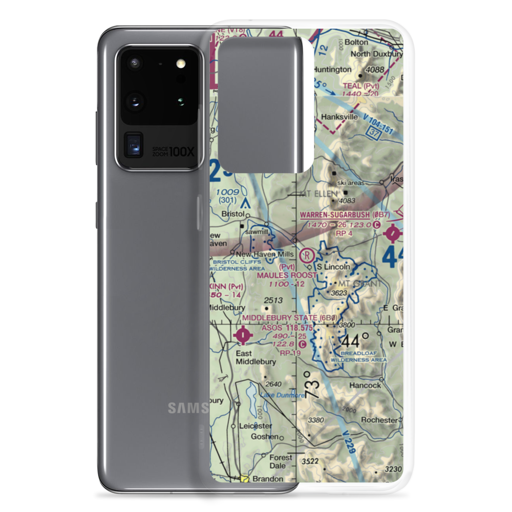 Maule's Roost Airport (VT03) VFR Sectional Samsung Case Samsung Galaxy S20 Ultra model shown