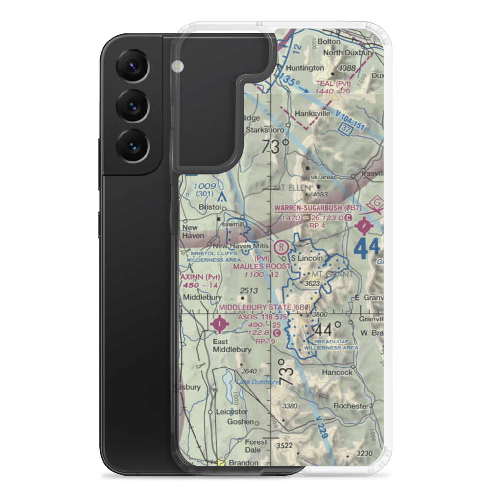 Maule's Roost Airport (VT03) VFR Sectional Samsung Case Samsung Galaxy S22 Plus model shown