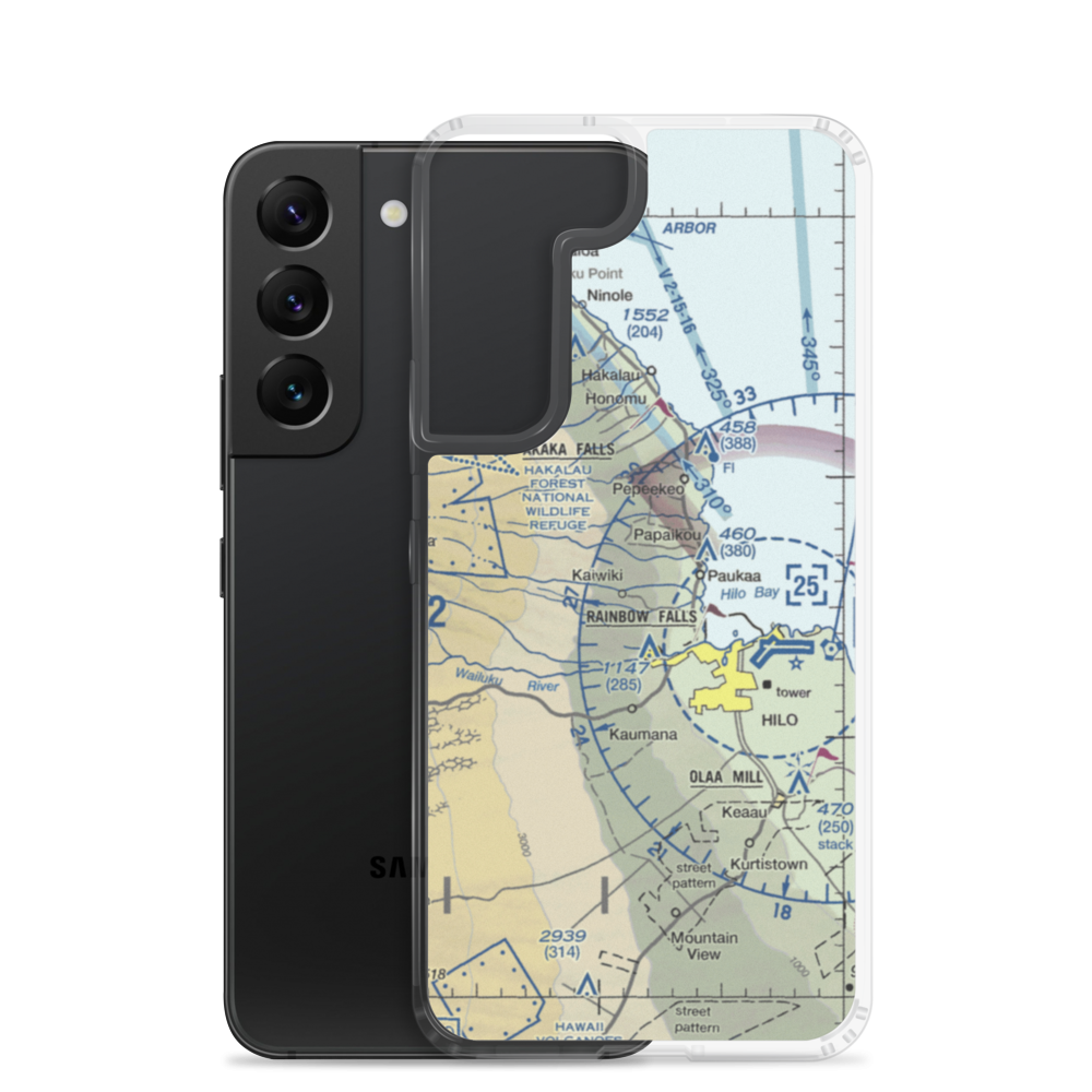Mauna Kea-Honolii Airport (HI31) VFR Sectional Samsung Case Samsung Galaxy S22 model shown