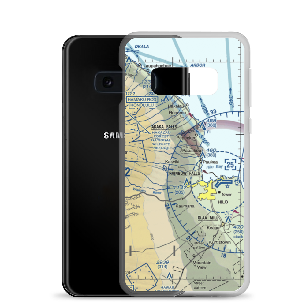Mauna Kea-Honolii Airport (HI31) VFR Sectional Samsung Case Samsung Galaxy S10e model shown