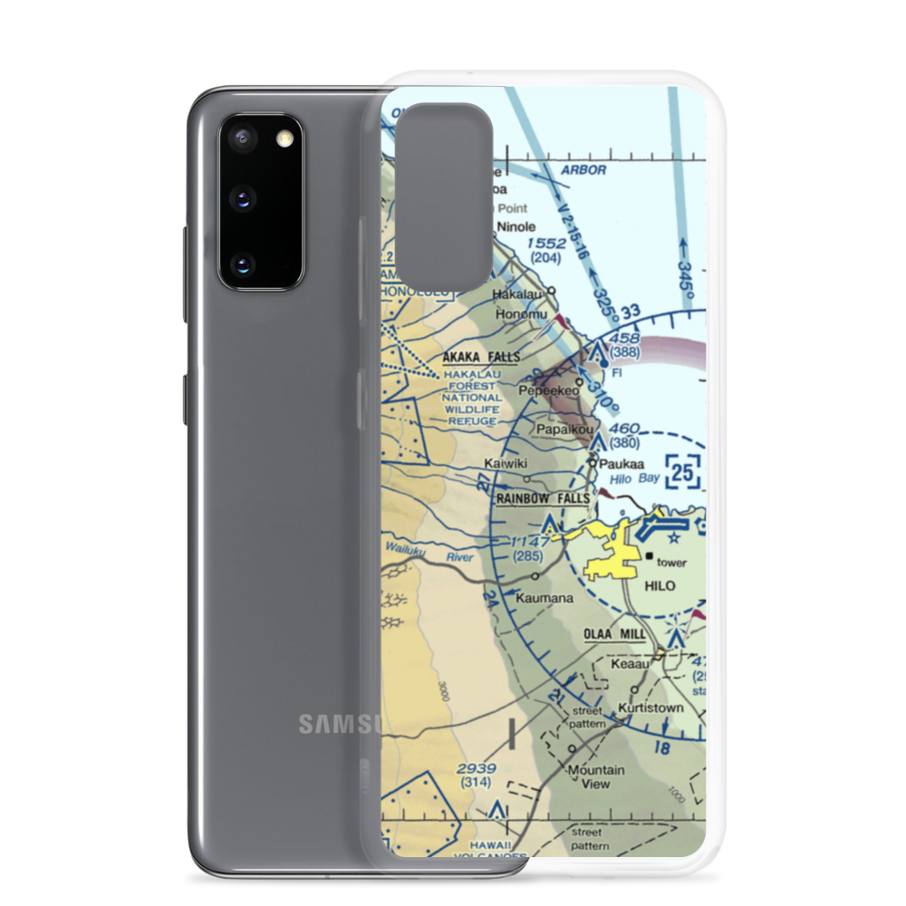 Mauna Kea-Honolii Airport (HI31) VFR Sectional Samsung Case Samsung Galaxy S20 model shown