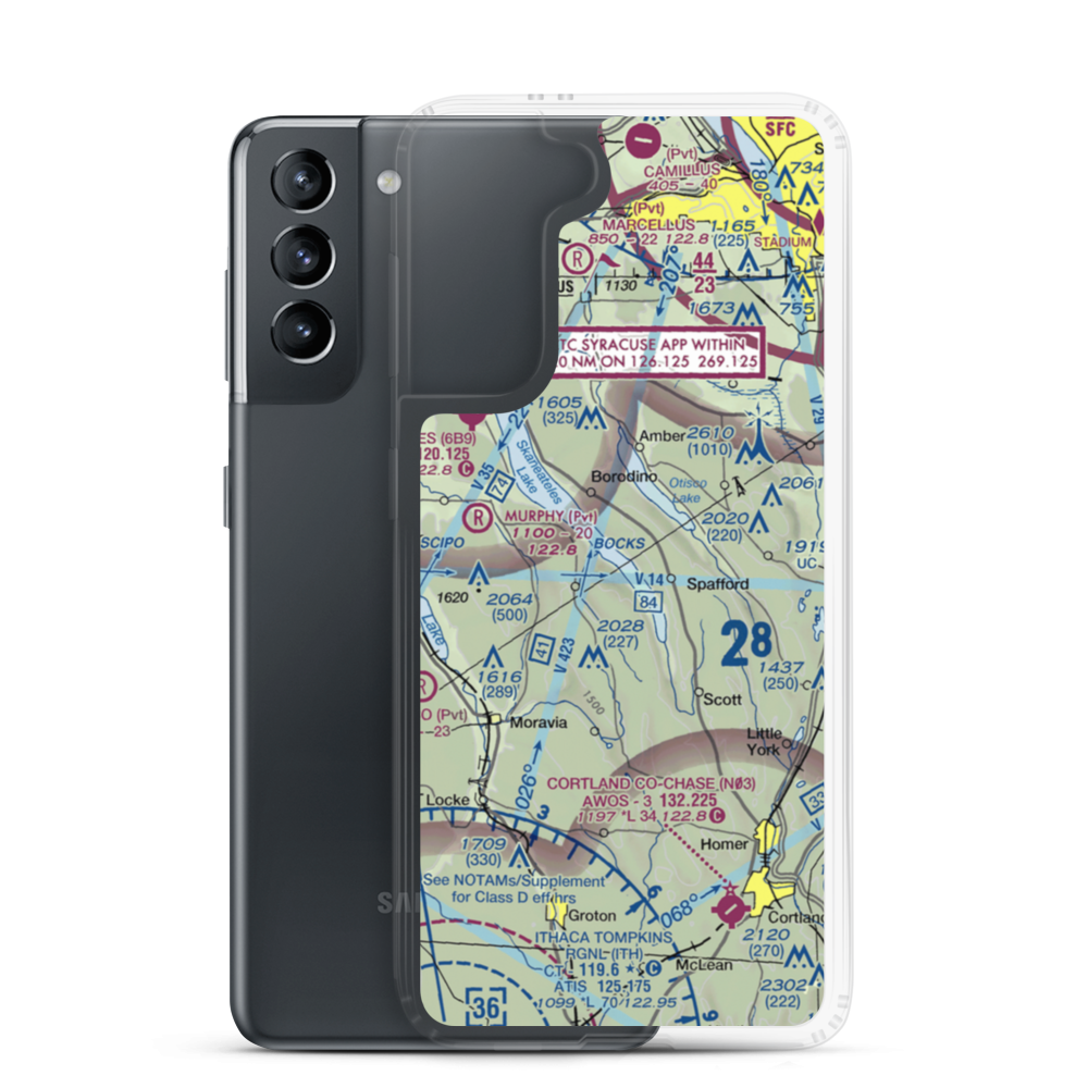 Maus Marineland Seaplane Base (NK0) VFR Sectional Samsung Case Samsung Galaxy S21 model shown