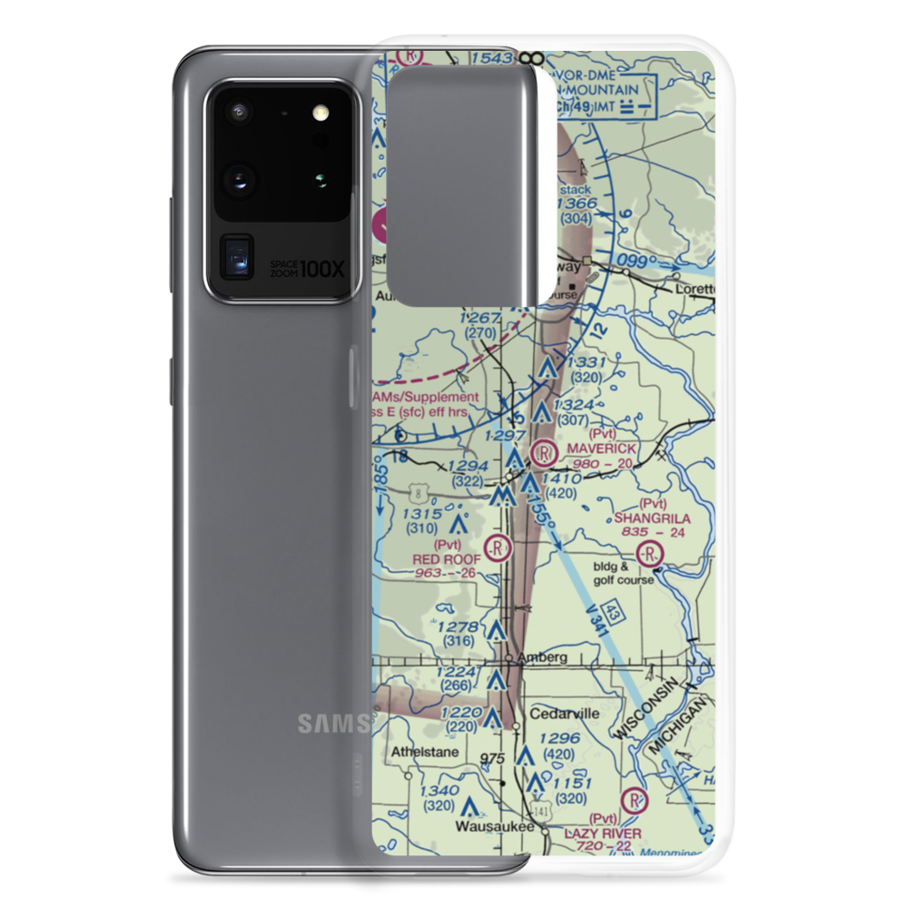 Maverick Field (WI90) VFR Sectional Samsung Case Samsung Galaxy S20 Ultra model shown