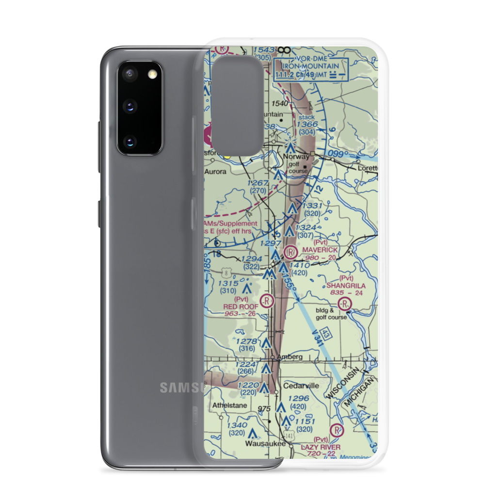 Maverick Field (WI90) VFR Sectional Samsung Case Samsung Galaxy S20 model shown