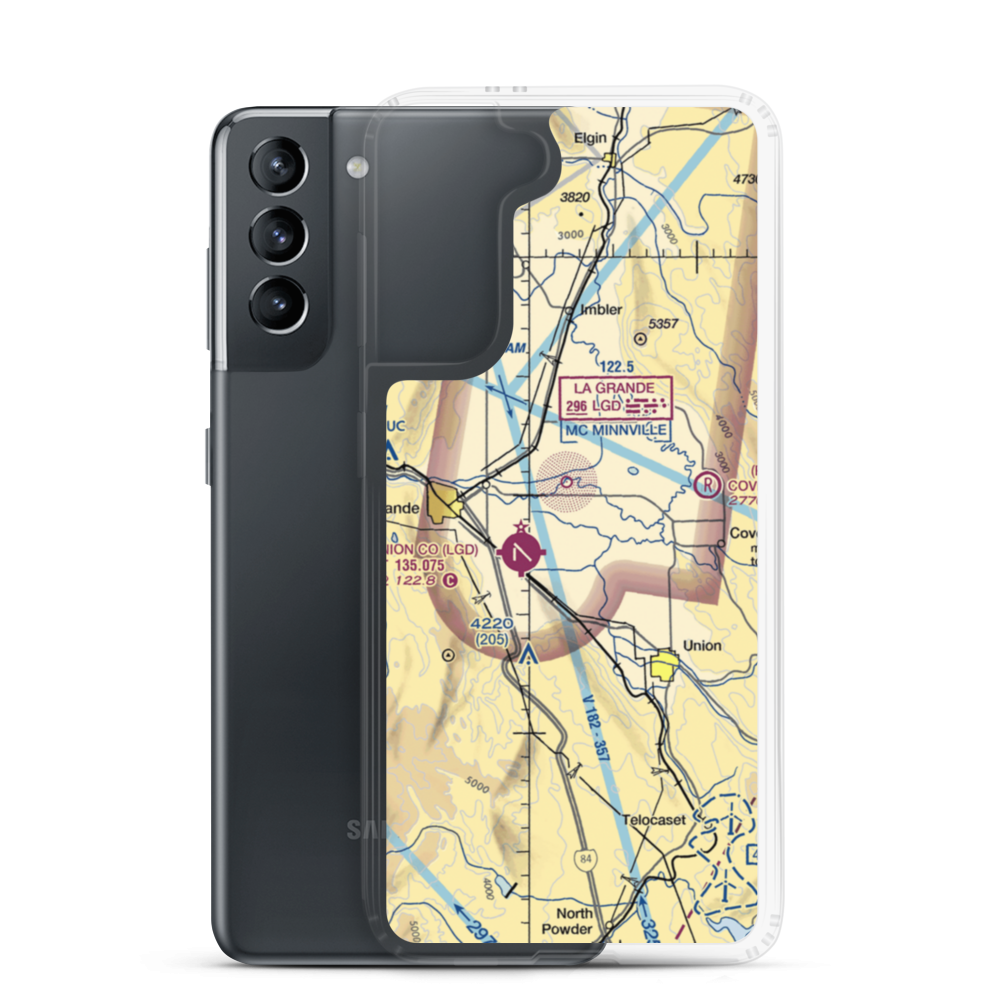 Maxwell Private Airport (3OR2) VFR Sectional Samsung Case Samsung Galaxy S21 model shown