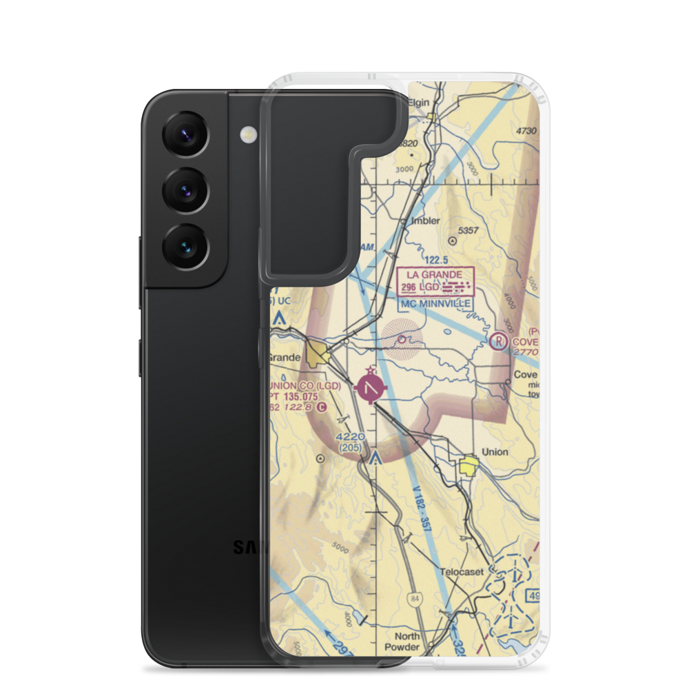 Maxwell Private Airport (3OR2) VFR Sectional Samsung Case Samsung Galaxy S22 model shown