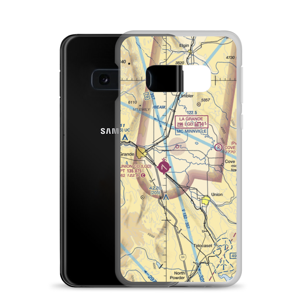 Maxwell Private Airport (3OR2) VFR Sectional Samsung Case Samsung Galaxy S10e model shown