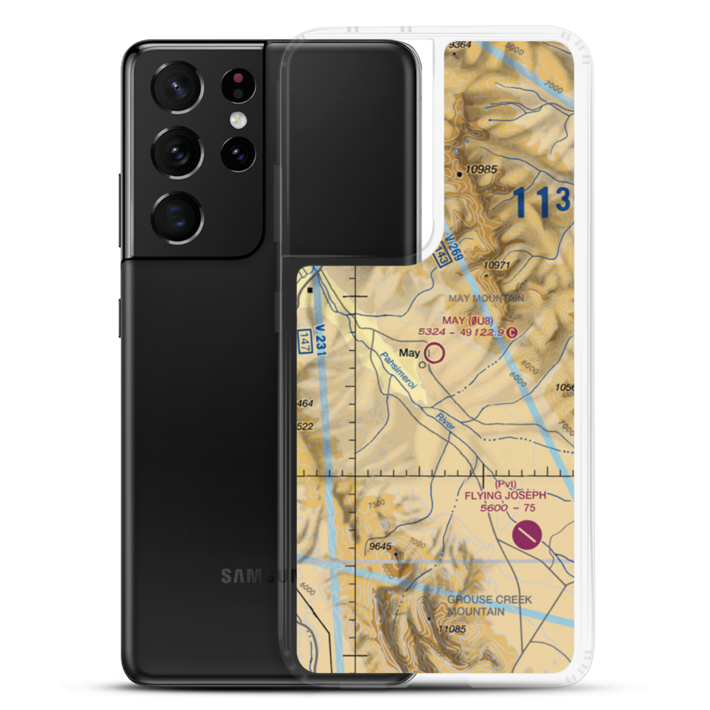 May Airport (0U8) VFR Sectional Samsung Case Samsung Galaxy S21 Ultra model shown