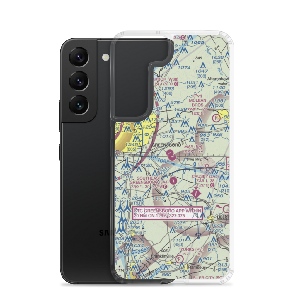 May Airport (80NC) VFR Sectional Samsung Case Samsung Galaxy S22 model shown