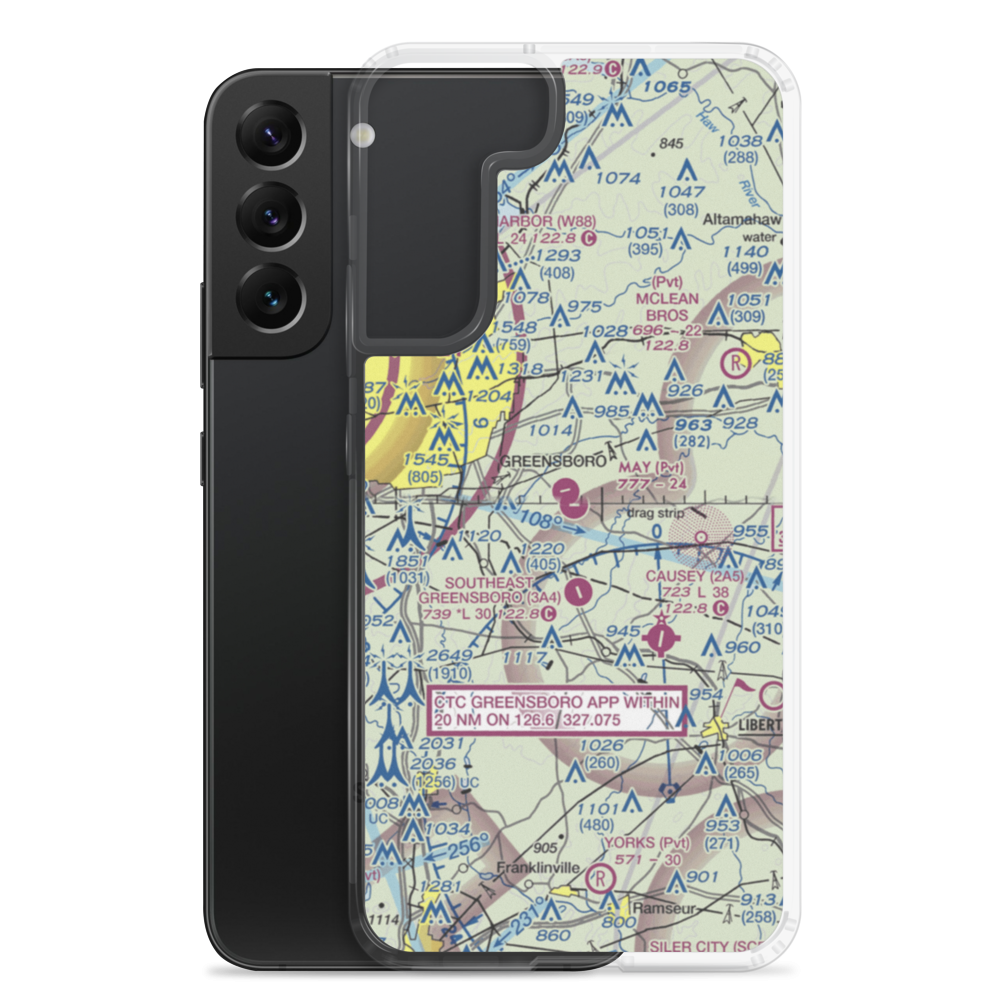 May Airport (80NC) VFR Sectional Samsung Case Samsung Galaxy S22 Plus model shown