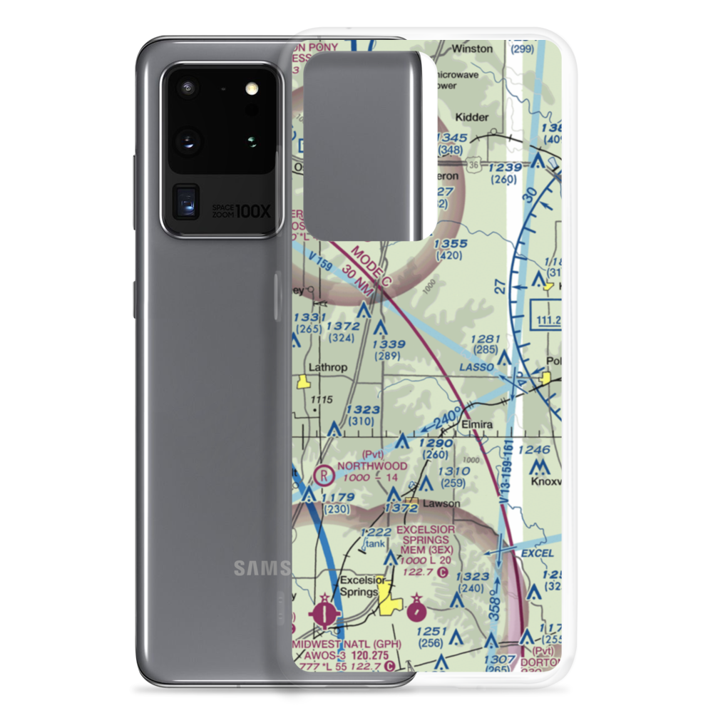 Mayes Homestead Airport (37MO) VFR Sectional Samsung Case Samsung Galaxy S20 Ultra model shown