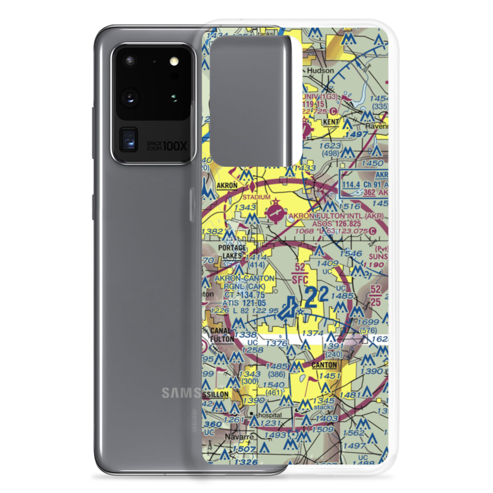 Mayfield Airport (1D4) VFR Sectional Samsung Case Samsung Galaxy S20 Ultra model shown