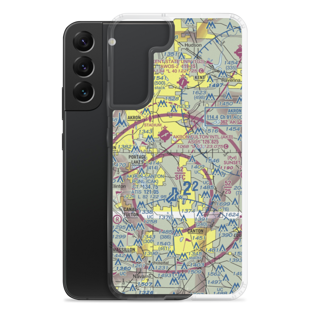 Mayfield Airport (1D4) VFR Sectional Samsung Case Samsung Galaxy S22 Plus model shown