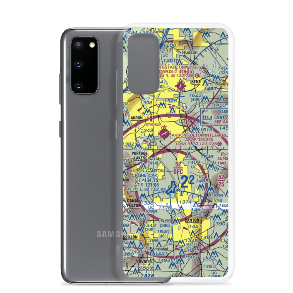 Mayfield Airport (1D4) VFR Sectional Samsung Case Samsung Galaxy S20 model shown