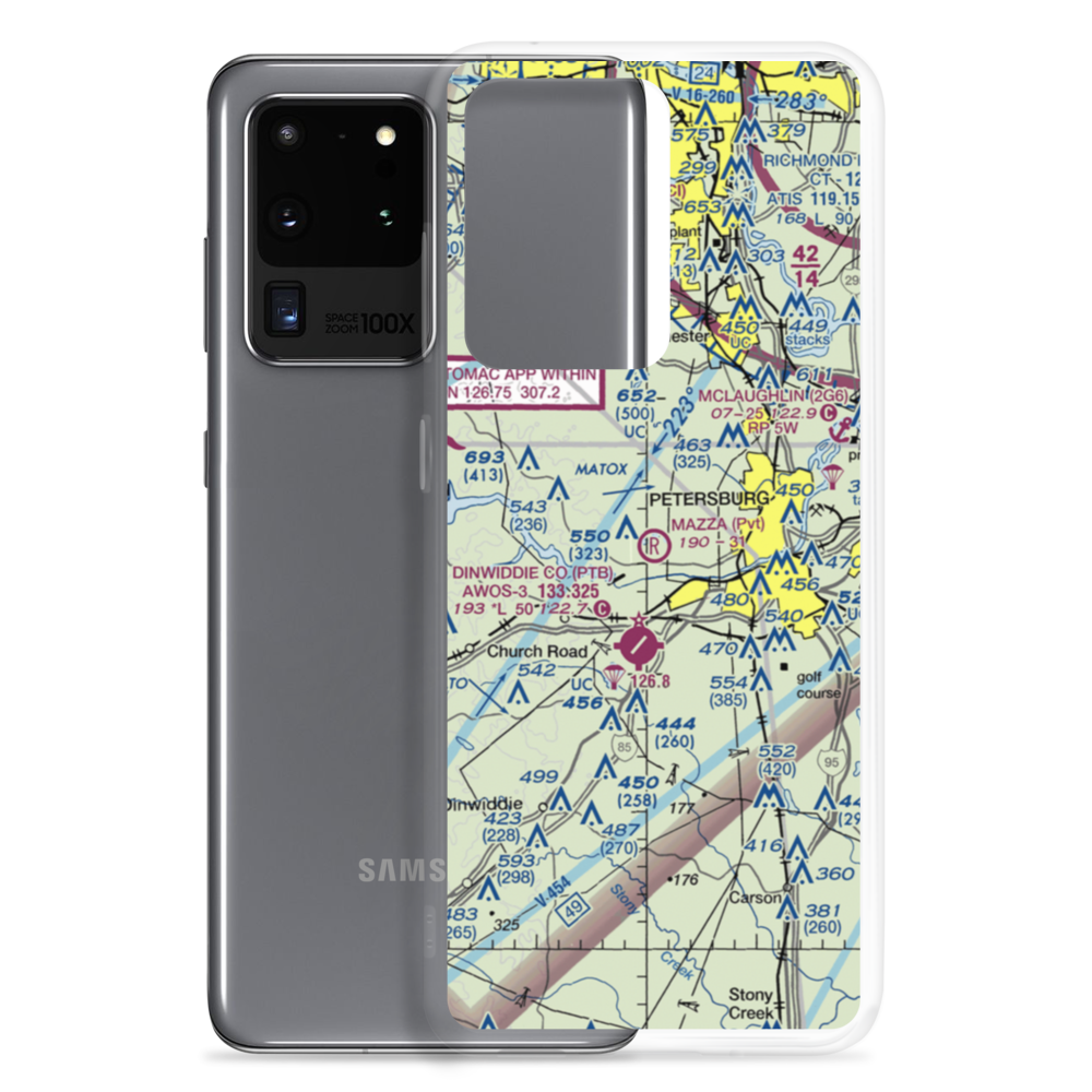 Mazza Airport (VA73) VFR Sectional Samsung Case Samsung Galaxy S20 Ultra model shown