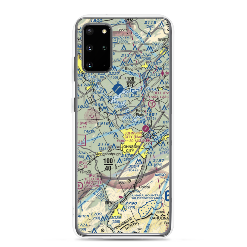 Mc Afee Stol Patch STOLport (TN62) VFR Sectional Samsung Case Samsung Galaxy S20 Plus model shown