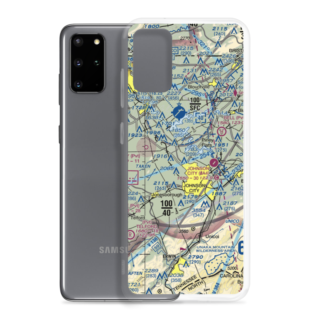 Mc Afee Stol Patch STOLport (TN62) VFR Sectional Samsung Case Samsung Galaxy S20 Plus model shown
