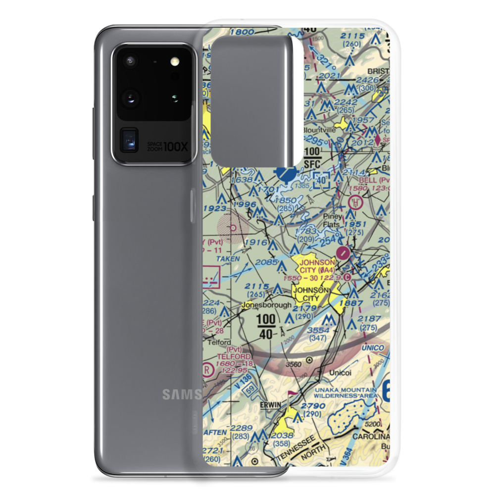 Mc Afee Stol Patch STOLport (TN62) VFR Sectional Samsung Case Samsung Galaxy S20 Ultra model shown