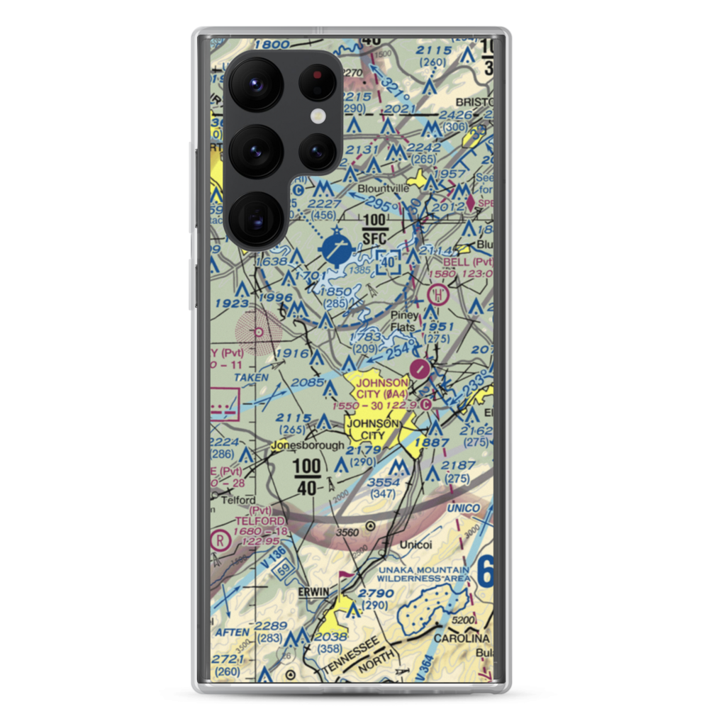 Mc Afee Stol Patch STOLport (TN62) VFR Sectional Samsung Case Samsung Galaxy S22 Ultra model shown