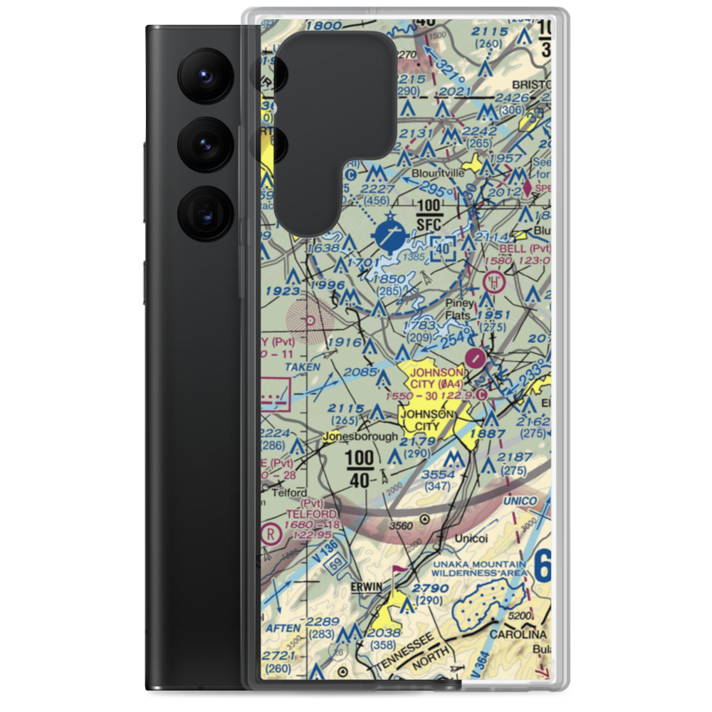 Mc Afee Stol Patch STOLport (TN62) VFR Sectional Samsung Case Samsung Galaxy S22 Ultra model shown