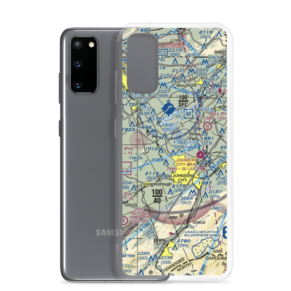 Mc Afee Stol Patch STOLport (TN62) VFR Sectional Samsung Case Samsung Galaxy S20 model shown