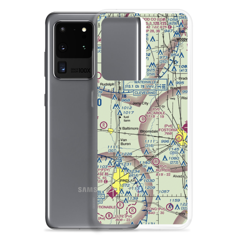 Mc Ardle Airport (OI77) VFR Sectional Samsung Case Samsung Galaxy S20 Ultra model shown