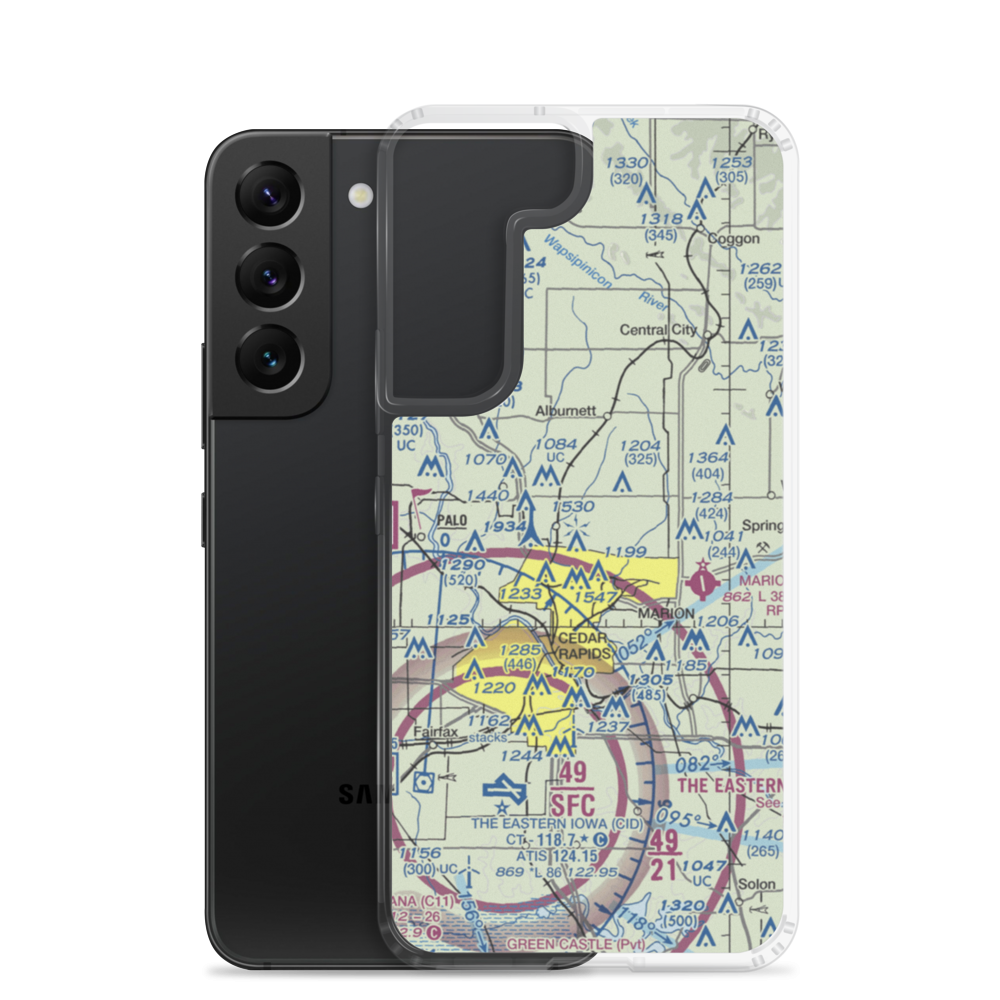 Mc Bride Field (7IA3) VFR Sectional Samsung Case Samsung Galaxy S22 model shown
