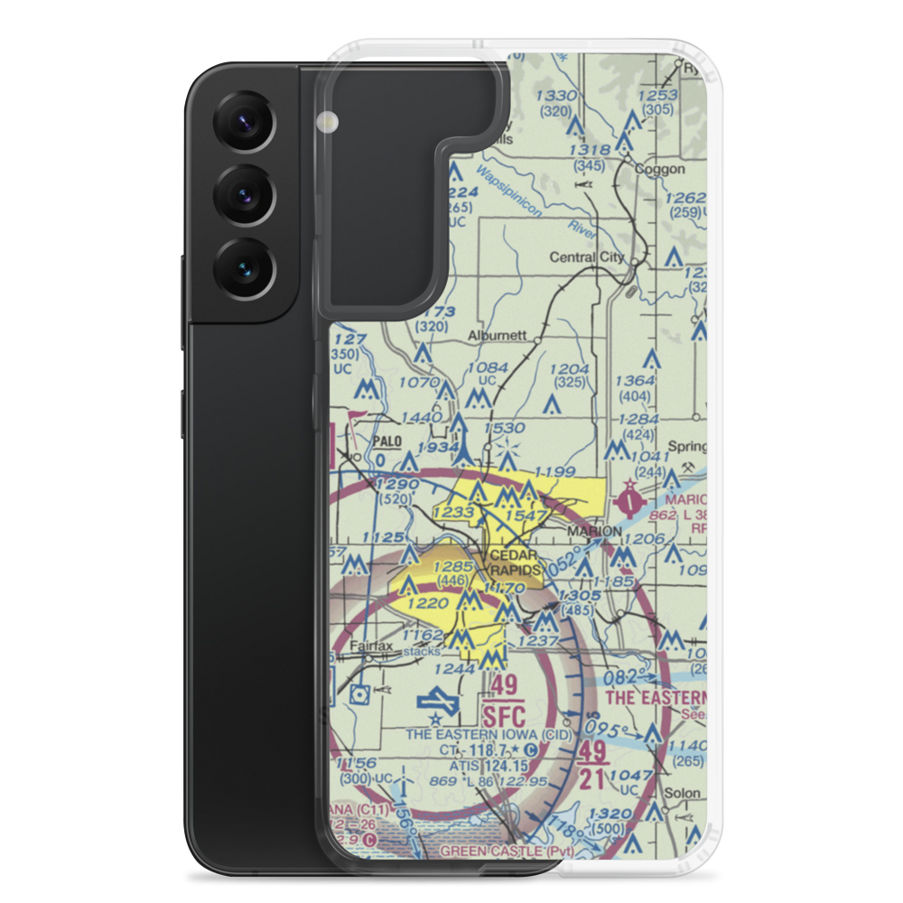 Mc Bride Field (7IA3) VFR Sectional Samsung Case Samsung Galaxy S22 Plus model shown