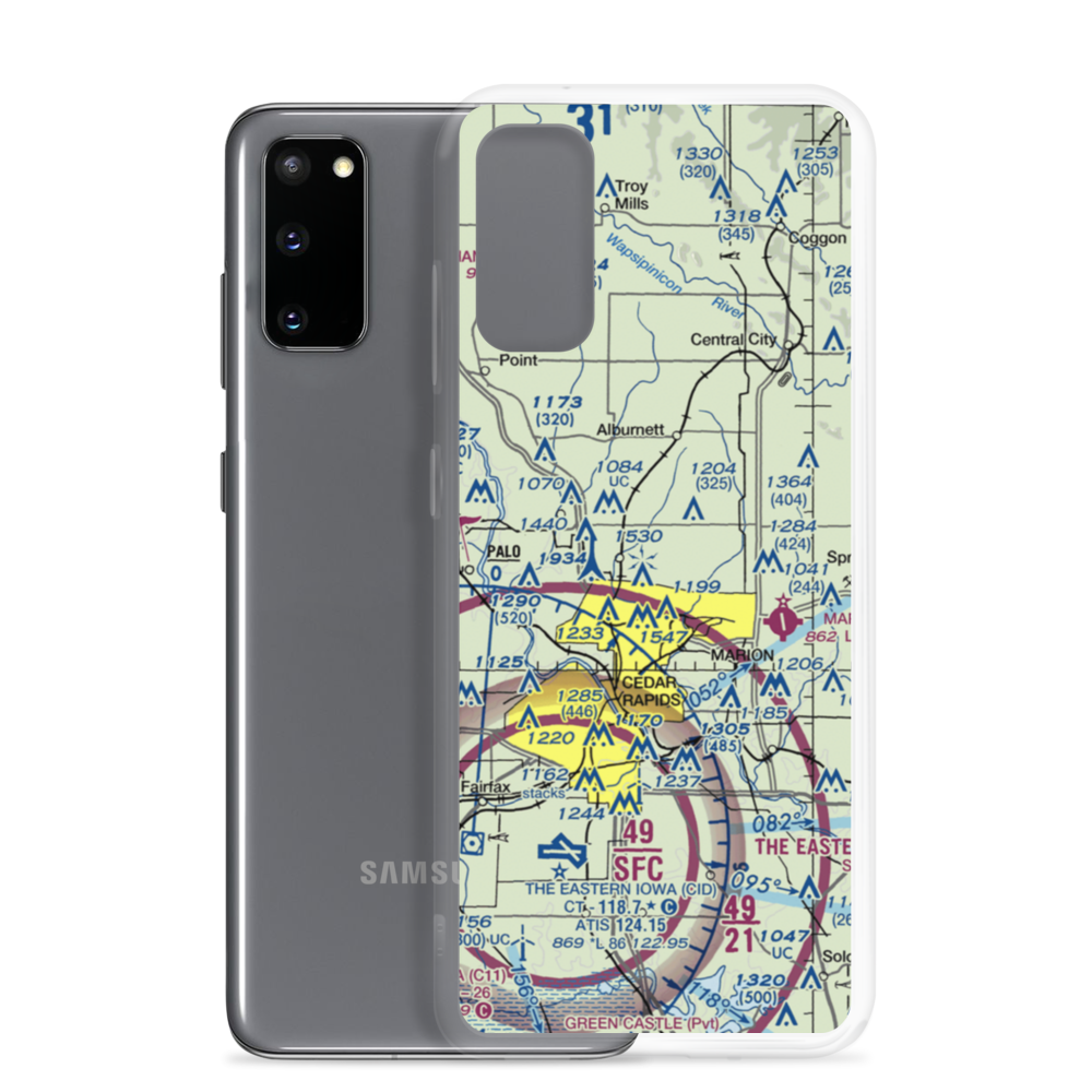 Mc Bride Field (7IA3) VFR Sectional Samsung Case Samsung Galaxy S20 model shown
