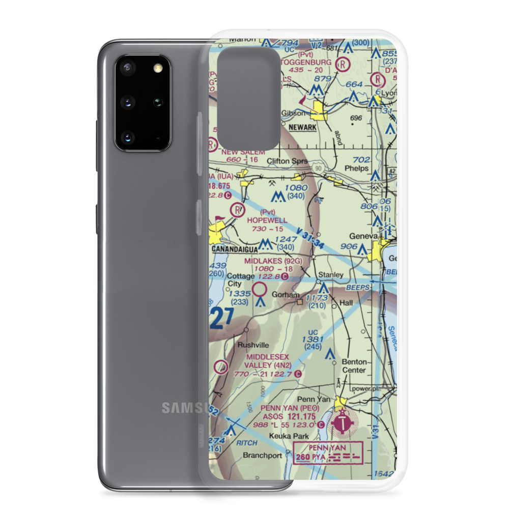 Mc Bride's Airport (NY38) VFR Sectional Samsung Case Samsung Galaxy S20 Plus model shown