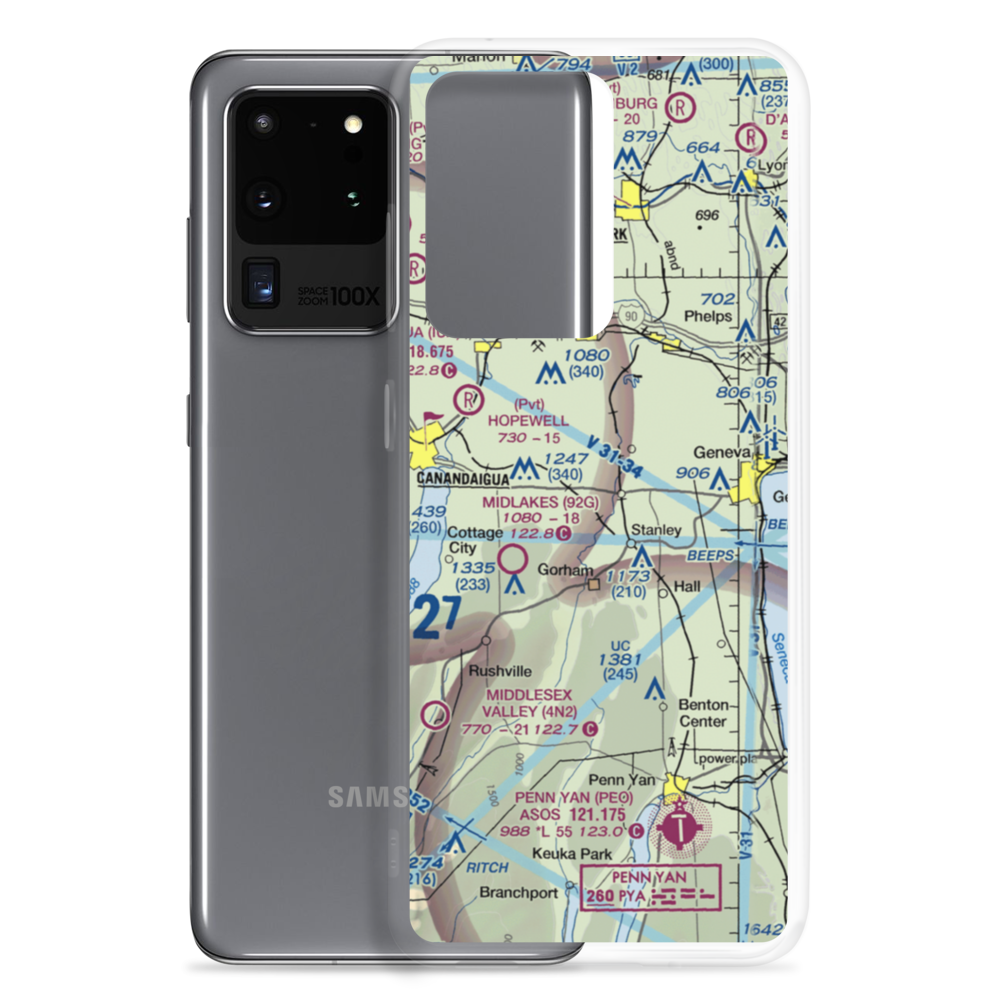 Mc Bride's Airport (NY38) VFR Sectional Samsung Case Samsung Galaxy S20 Ultra model shown