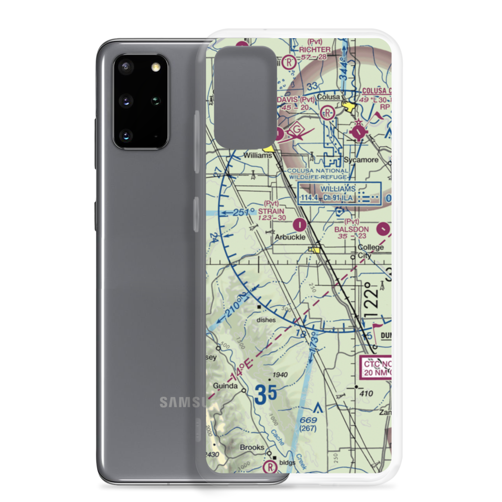 Mc Cabe Ranch Airport (2CL2) VFR Sectional Samsung Case Samsung Galaxy S20 Plus model shown