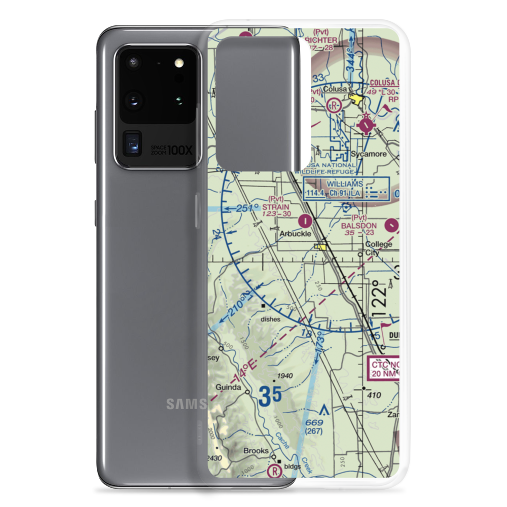 Mc Cabe Ranch Airport (2CL2) VFR Sectional Samsung Case Samsung Galaxy S20 Ultra model shown