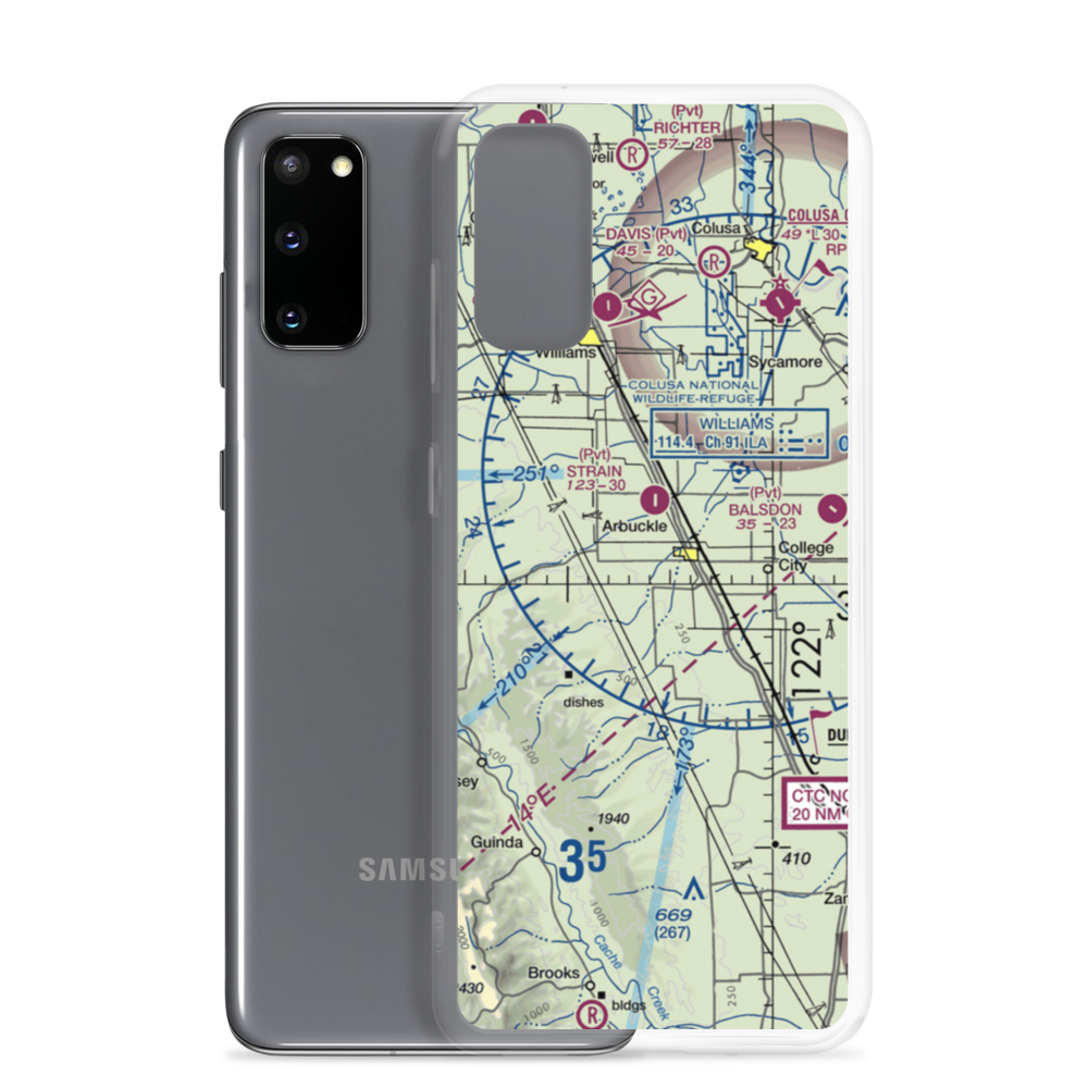 Mc Cabe Ranch Airport (2CL2) VFR Sectional Samsung Case Samsung Galaxy S20 model shown