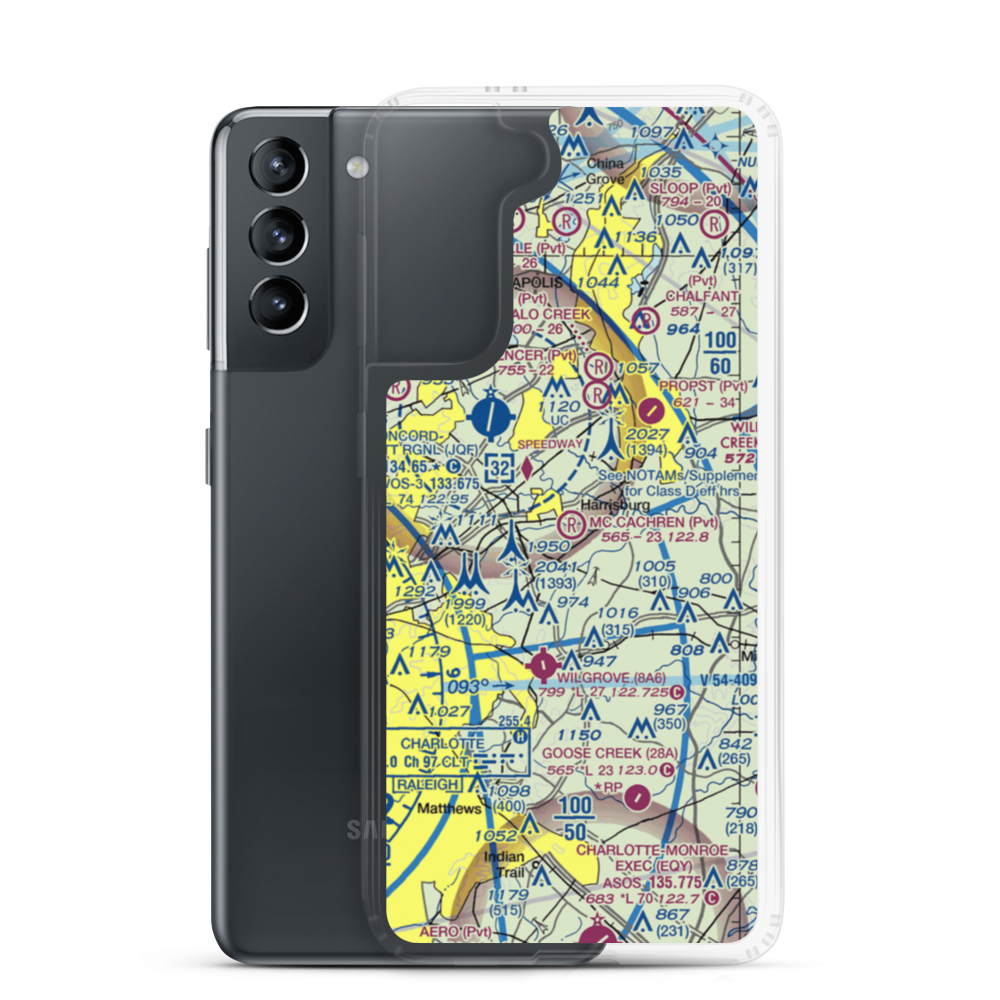 Mc Cachren Field (3NC6) VFR Sectional Samsung Case Samsung Galaxy S21 model shown