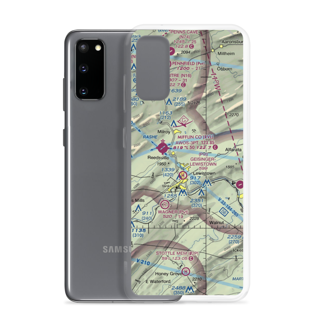 Mc Cardle Farm Airport (PS11) VFR Sectional Samsung Case Samsung Galaxy S20 model shown
