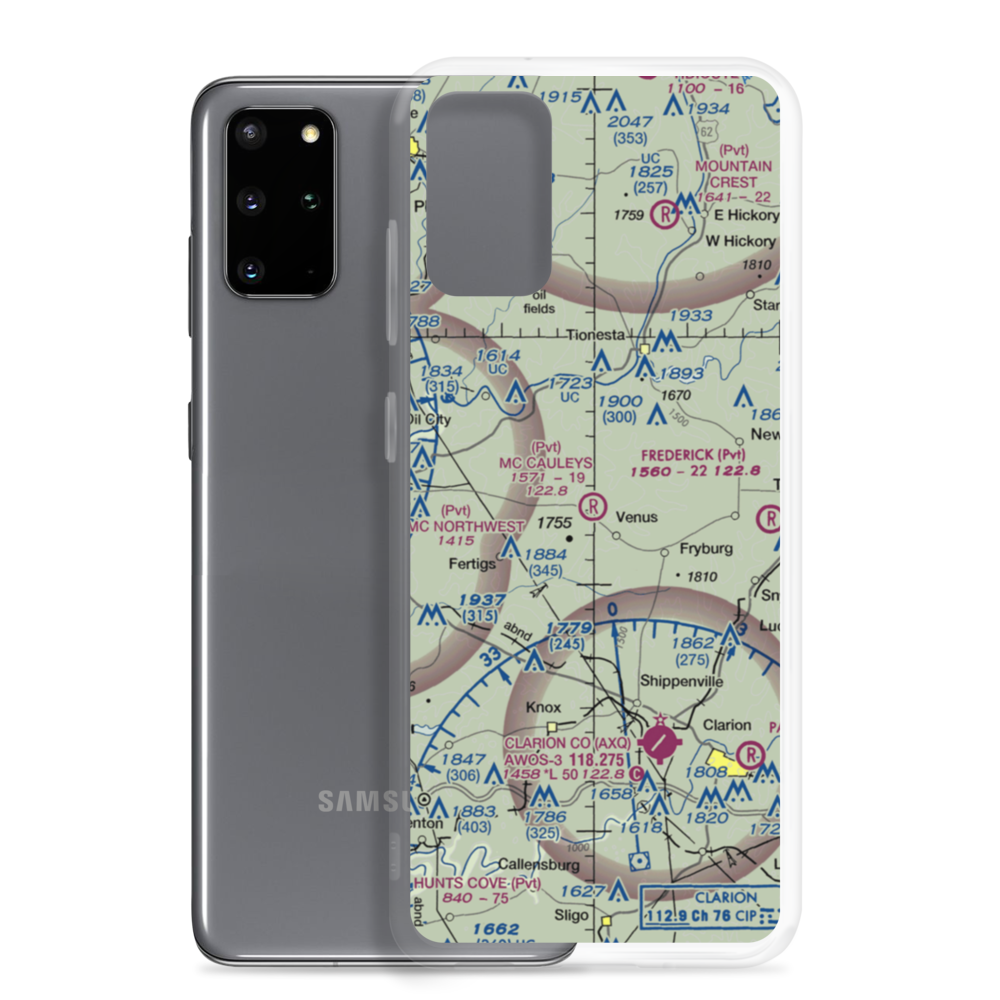 Mc Cauley'S Airport (8PN3) VFR Sectional Samsung Case Samsung Galaxy S20 Plus model shown