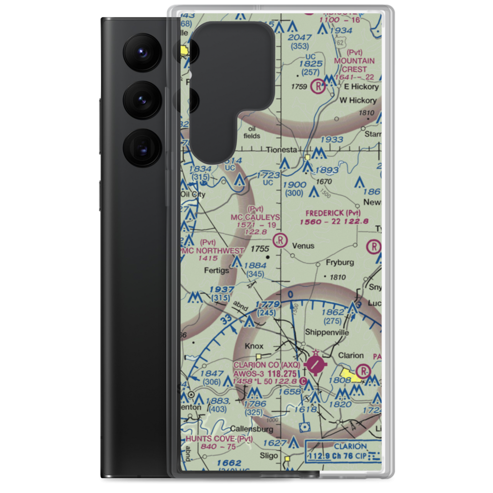 Mc Cauley'S Airport (8PN3) VFR Sectional Samsung Case Samsung Galaxy S22 Ultra model shown