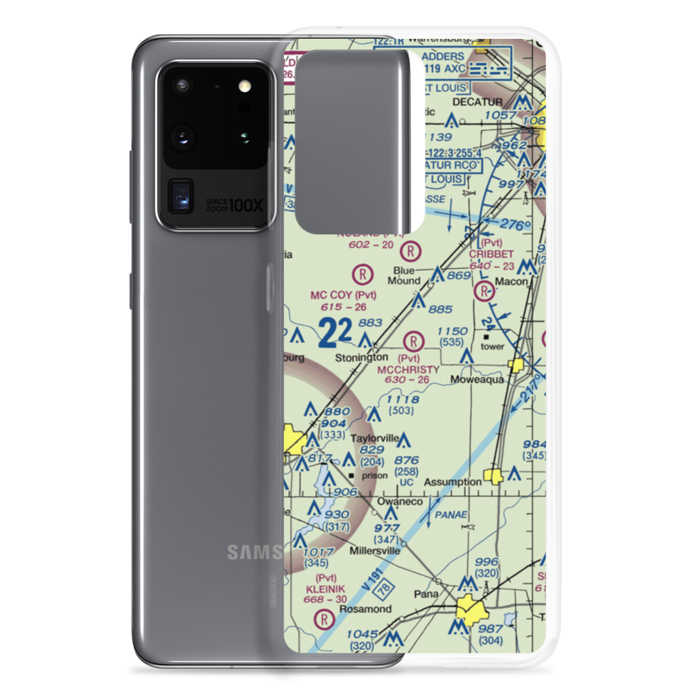 Mc Christy Airport (IS54) VFR Sectional Samsung Case Samsung Galaxy S20 Ultra model shown