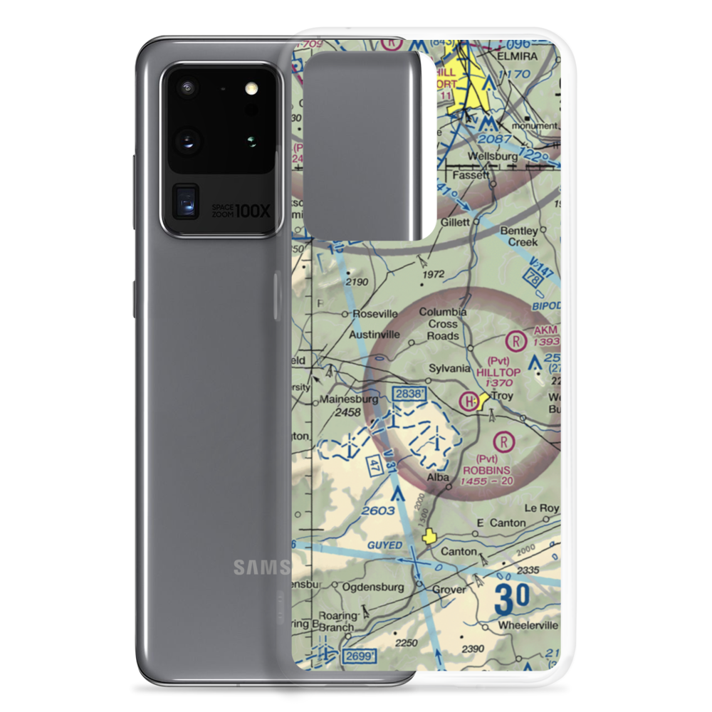 Mc Clure Airport (PN21) VFR Sectional Samsung Case Samsung Galaxy S20 Ultra model shown