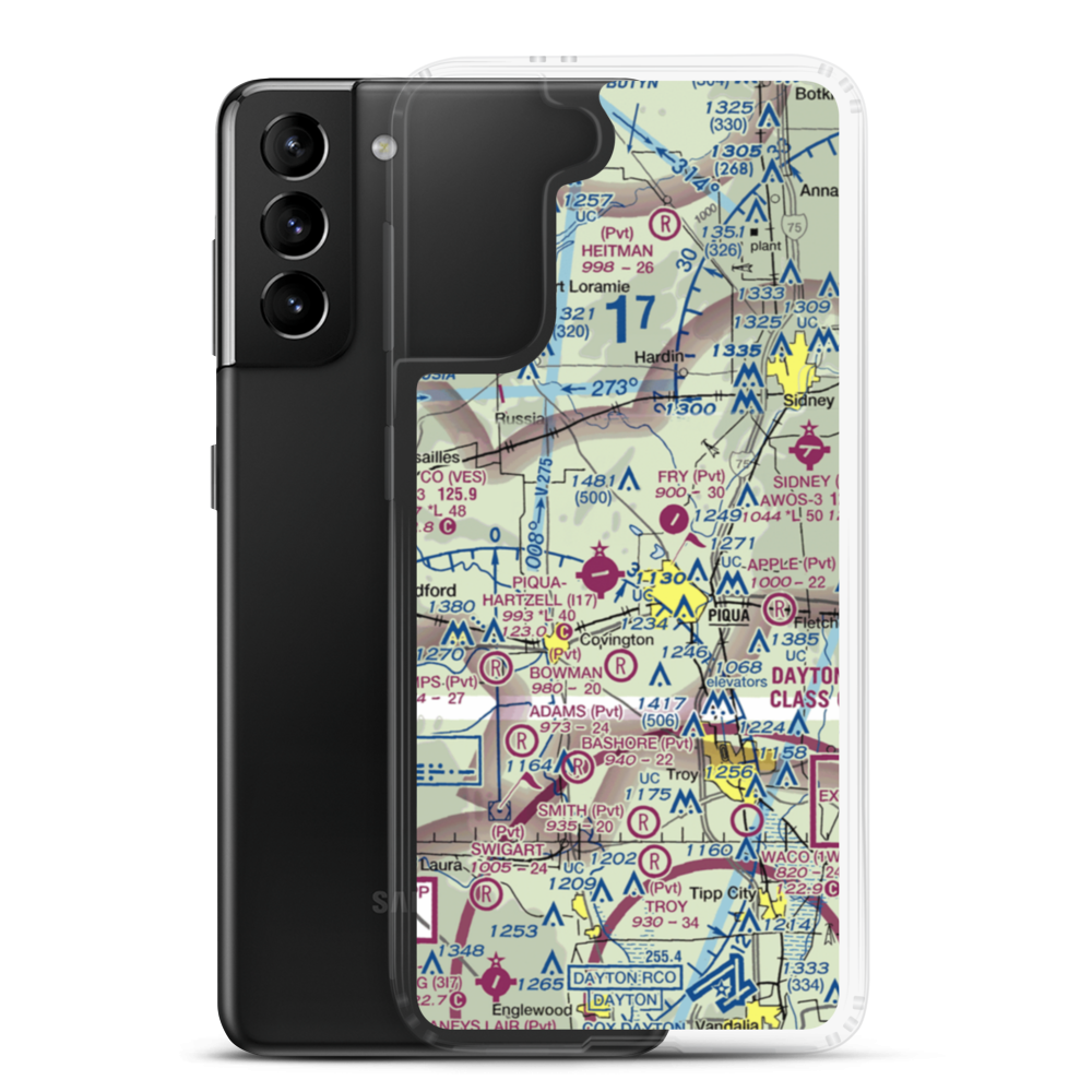 Mc Colloch's Airport (1OI9) VFR Sectional Samsung Case Samsung Galaxy S21 Plus model shown