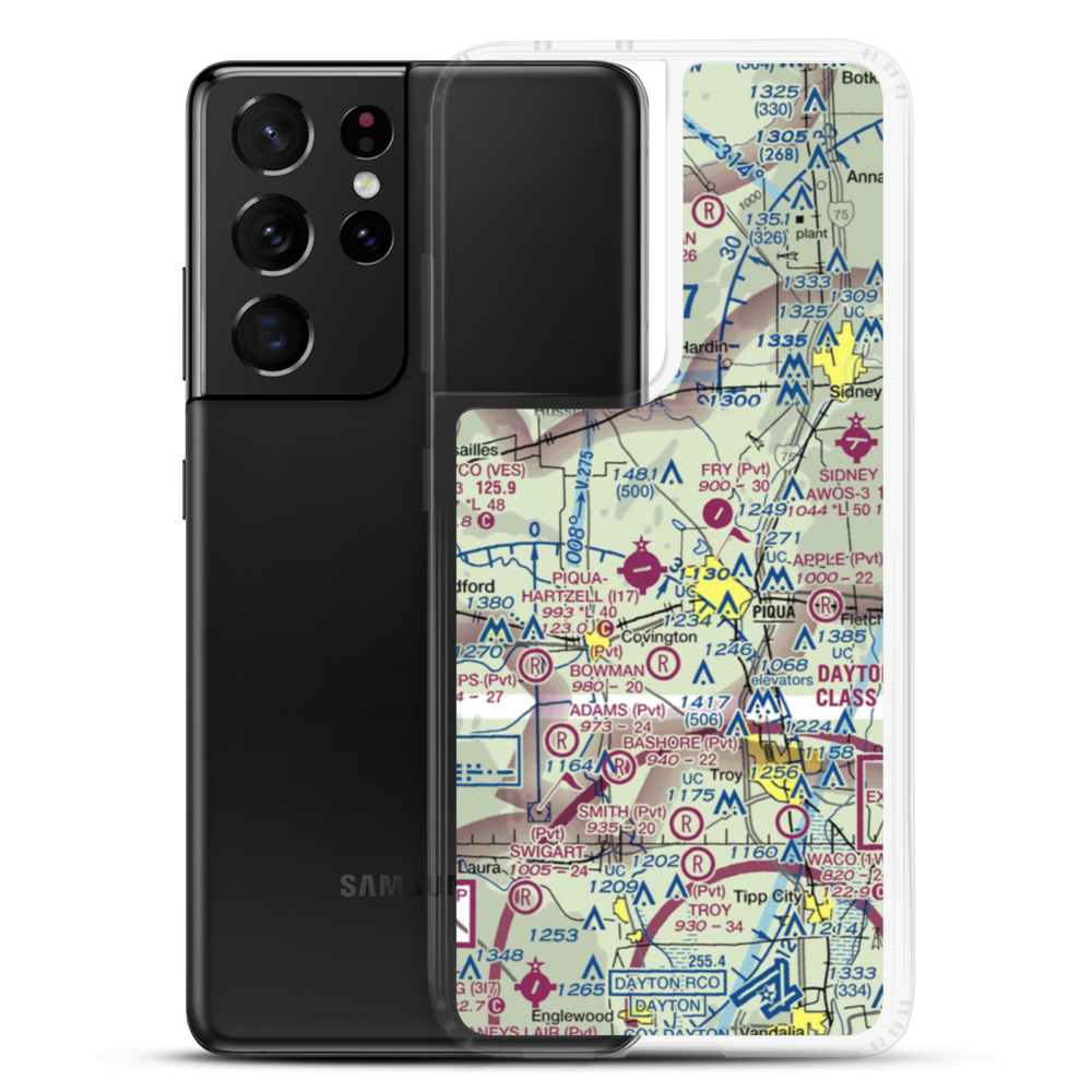 Mc Colloch's Airport (1OI9) VFR Sectional Samsung Case Samsung Galaxy S21 Ultra model shown