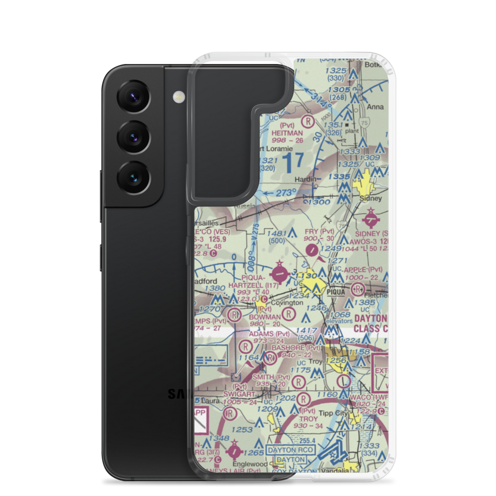 Mc Colloch's Airport (1OI9) VFR Sectional Samsung Case Samsung Galaxy S22 model shown