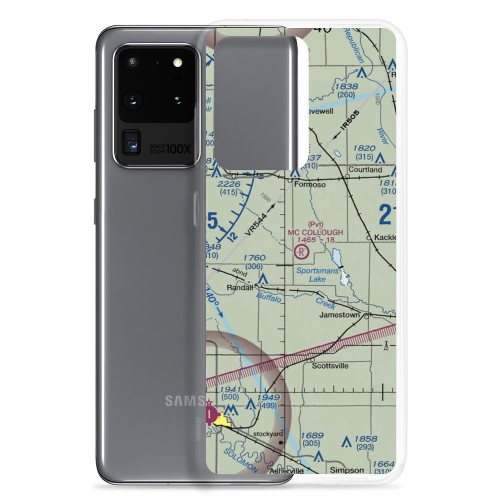 Mc Collough Airfield (SN49) VFR Sectional Samsung Case Samsung Galaxy S20 Ultra model shown