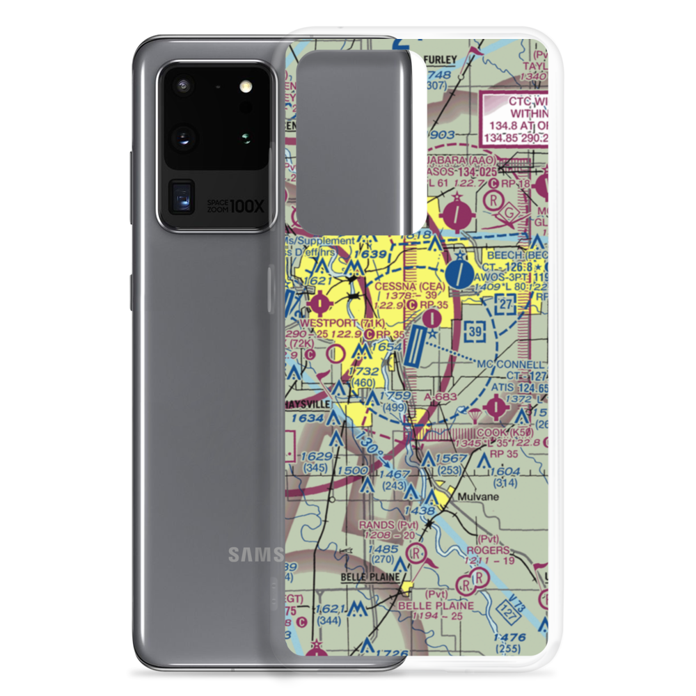 Mc Connell Air Force Base (IAB) VFR Sectional Samsung Case Samsung Galaxy S20 Ultra model shown