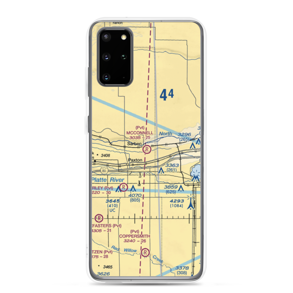 Mc Connell Field Airport (04NE) VFR Sectional Samsung Case Samsung Galaxy S20 Plus model shown