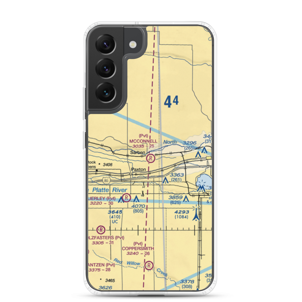 Mc Connell Field Airport (04NE) VFR Sectional Samsung Case Samsung Galaxy S22 Plus model shown