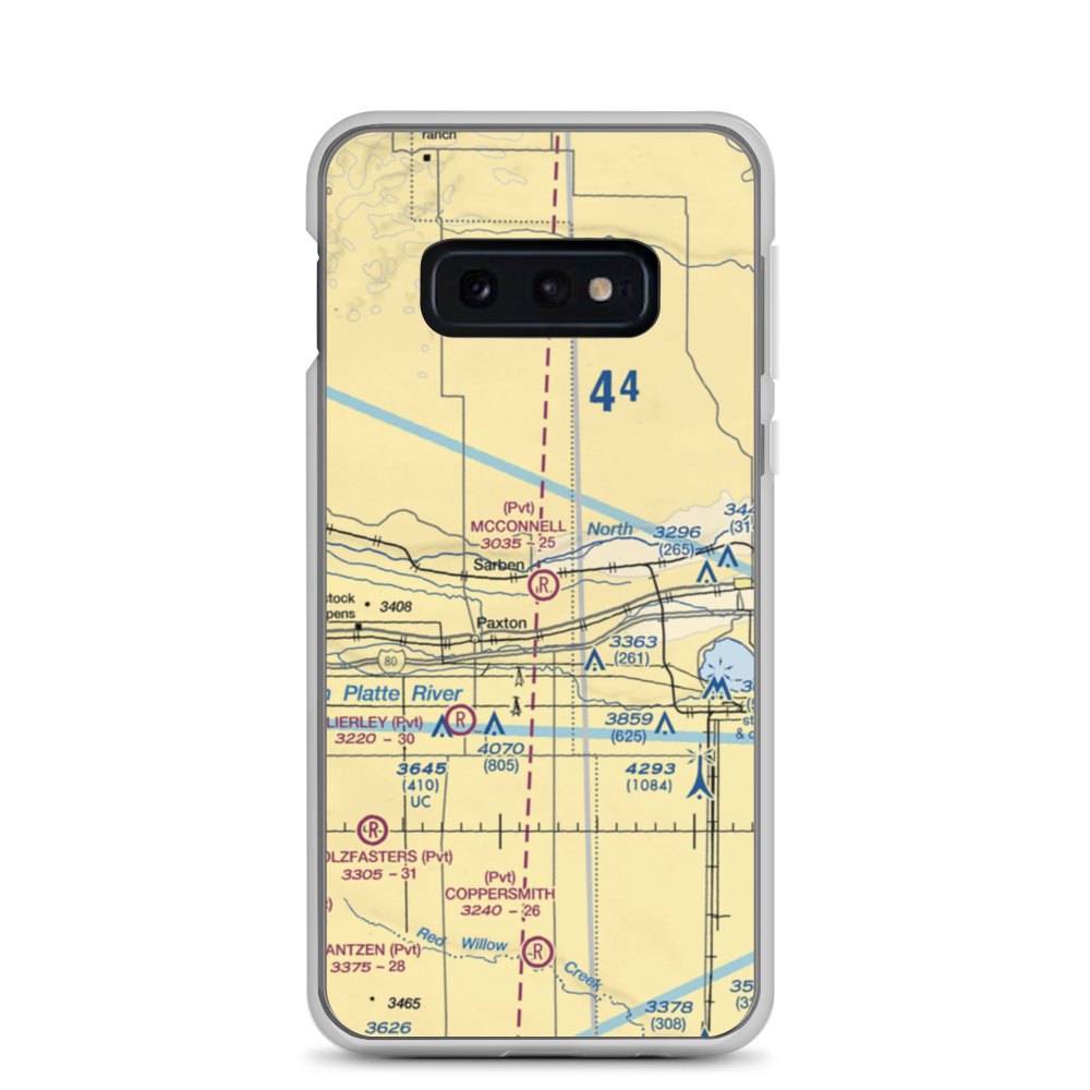 Mc Connell Field Airport (04NE) VFR Sectional Samsung Case Samsung Galaxy S10e model shown